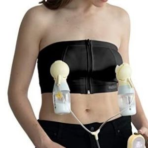 New - Medela Hands Free Pumping Bra, in Black, Size Medium